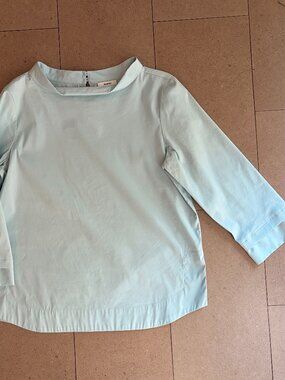 Stunning Riani Blouse Tunic Soft Mint Green Cotton Blend-Size 6